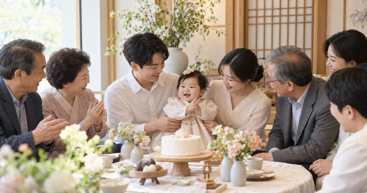 대표 사진 — 돌잔치 예시
