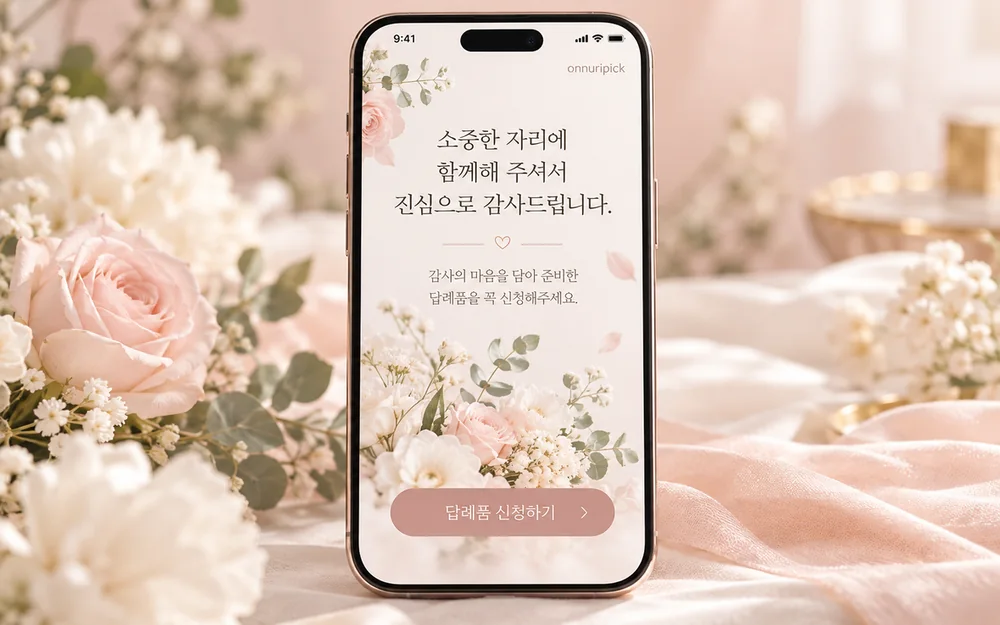 모바일 신청 화면 샘플