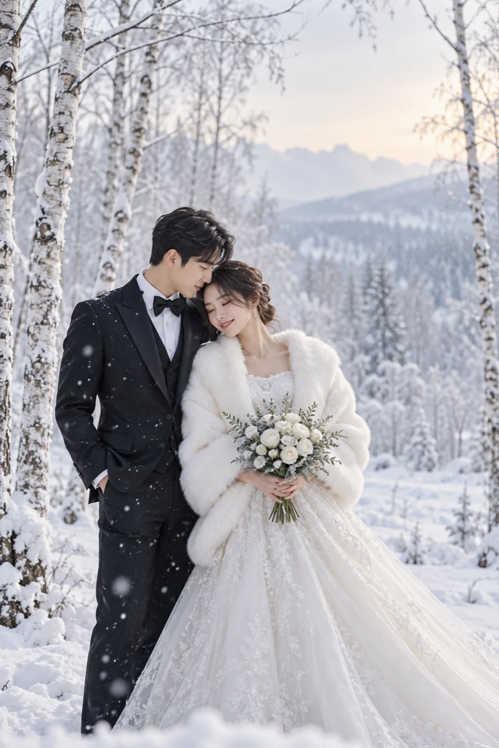 두 사람의 소중한 웨딩 사진